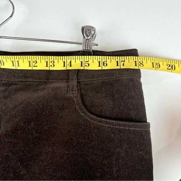 Charter Club Women's Vintage Corduroy Velvet Brown Pencil Skirt 12 Work Classic - Picture 7 of 9